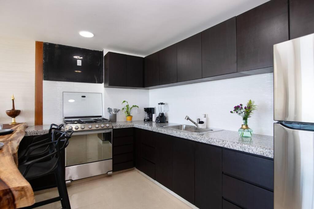 Apartamento Amara, Depa Con Vista Al Mar Cancún Exterior foto